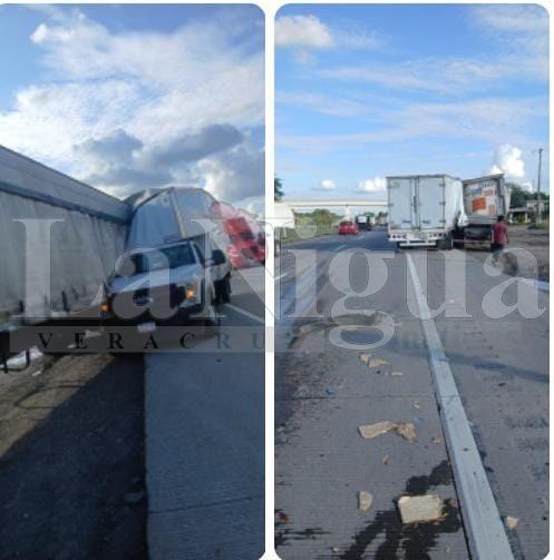 VIERNES CAÓTICO POR MÚLTIPLES ACCIDENTES EN LA AUTOPISTA MÉXICO–VERACRUZ.