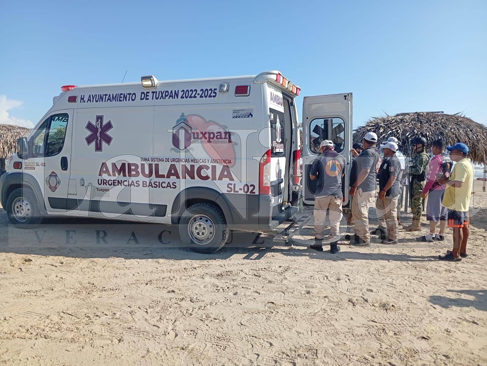 Turistas estuvieron a punto de ahogarse en playas de Tuxpan durante el periodo vacacional