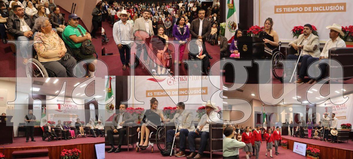 Reconoce Zenyazen Escobar el compromiso legislativo e impulso a la inclusión de la diputada Kenia Muñiz en su Primer Informe