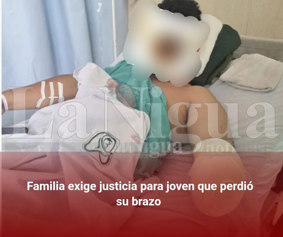 Familia exige justicia para joven que perdió su brazo en el trabajo
