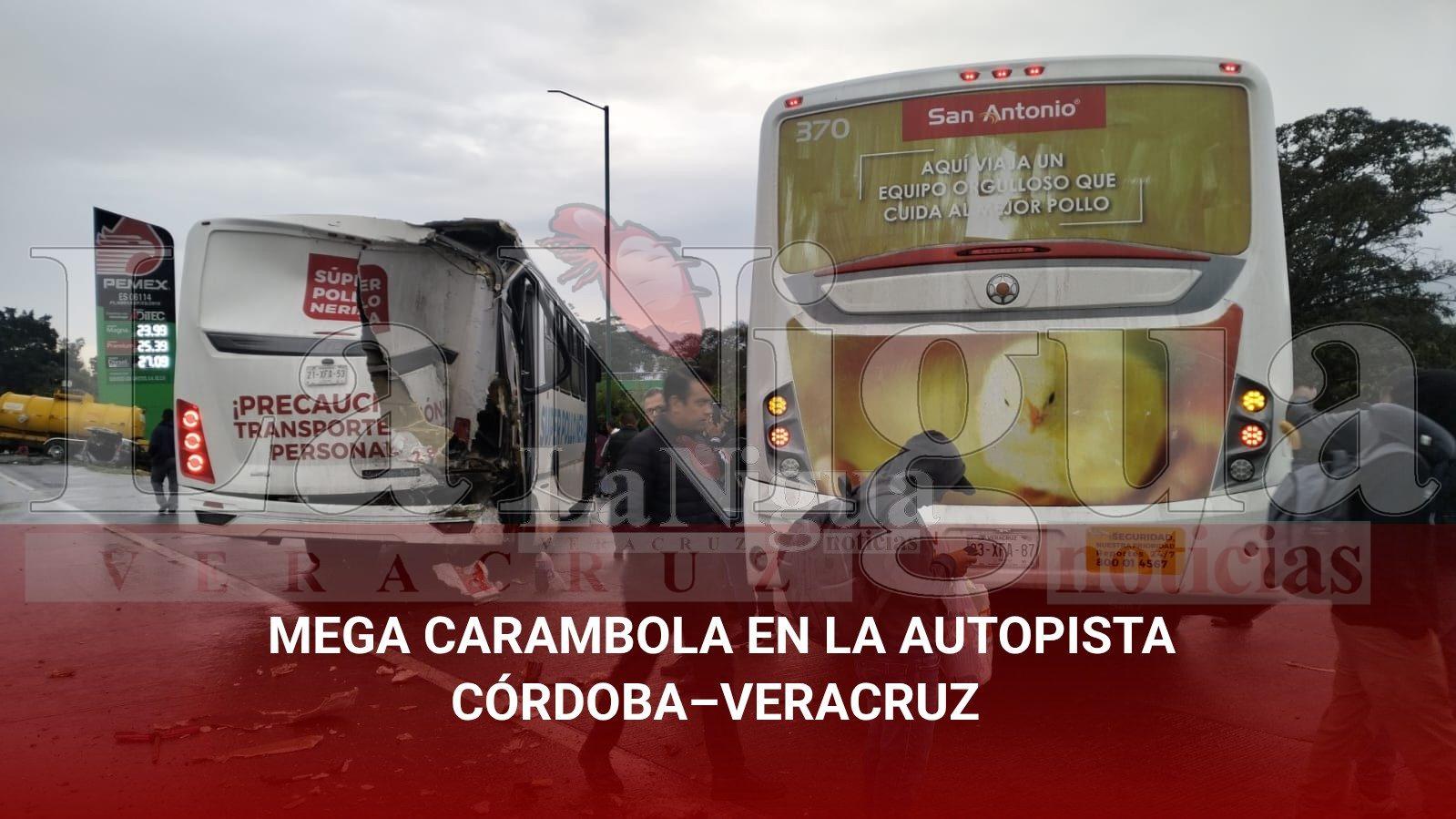 MEGA CARAMBOLA EN LA AUTOPISTA CÓRDOBA–VERACRUZ
