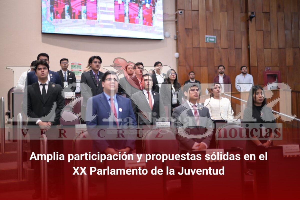 Amplia participación y propuestas sólidas en el XX Parlamento de la Juventud