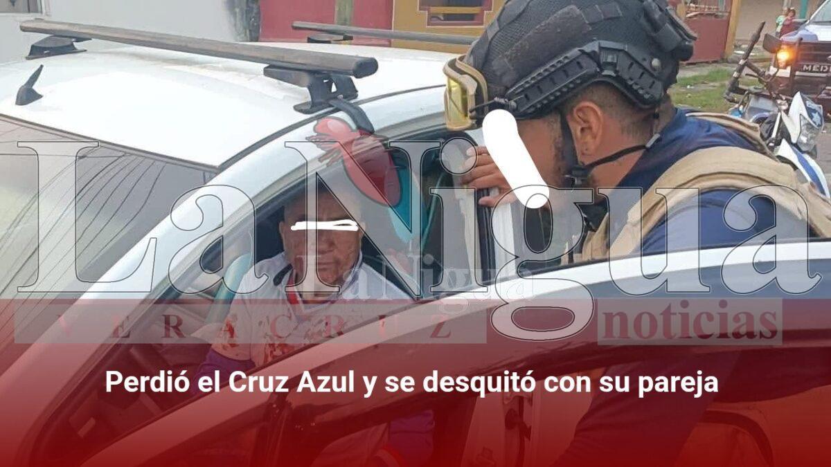 Perdió el Cruz Azul y se desquitó con su pareja