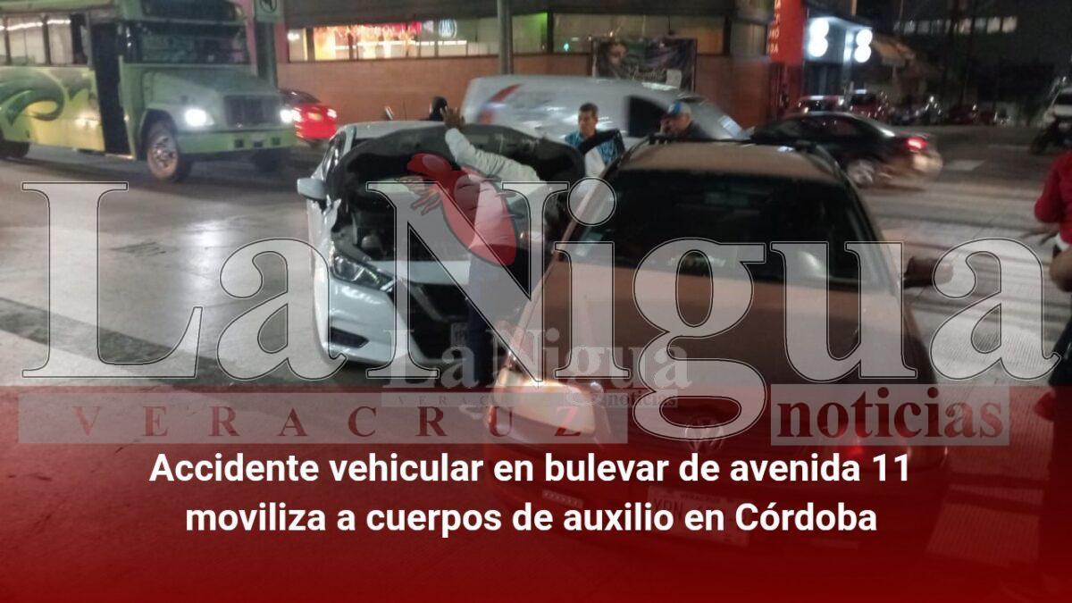 Accidente vehicular en bulevar de avenida 11 moviliza a cuerpos de auxilio en Córdoba