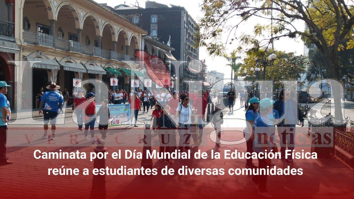 Caminata por el Día Mundial de la Educación Física reúne a estudiantes de diversas comunidades
