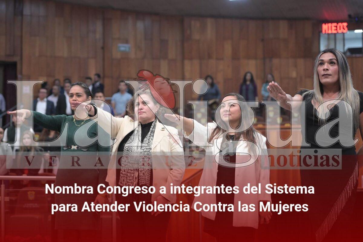 Nombra Congreso a integrantes del Sistema para Atender Violencia Contra las Mujeres