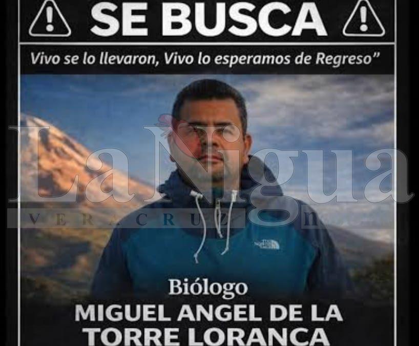 Familia de biólogo secuestrado en Zongolica pide intervención urgente de la gobernadora Rocío Nahle