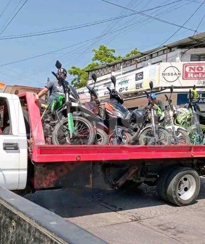Dan comienzo los operativos contra motociclistas en la ciudad de Catemaco
