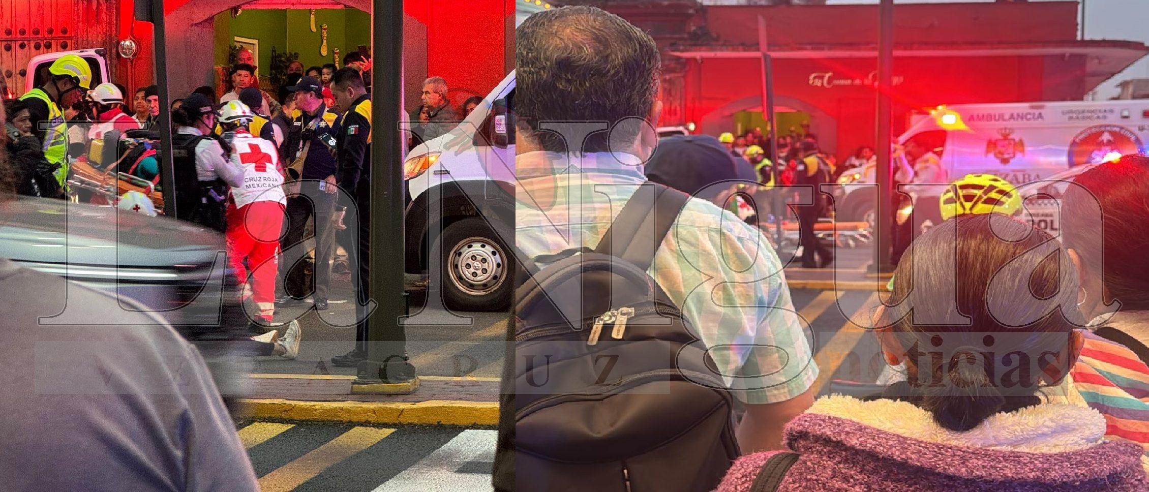 Motoclista arrolla a tres mujeres y un bebé en Orizaba; una mujer resulta grave