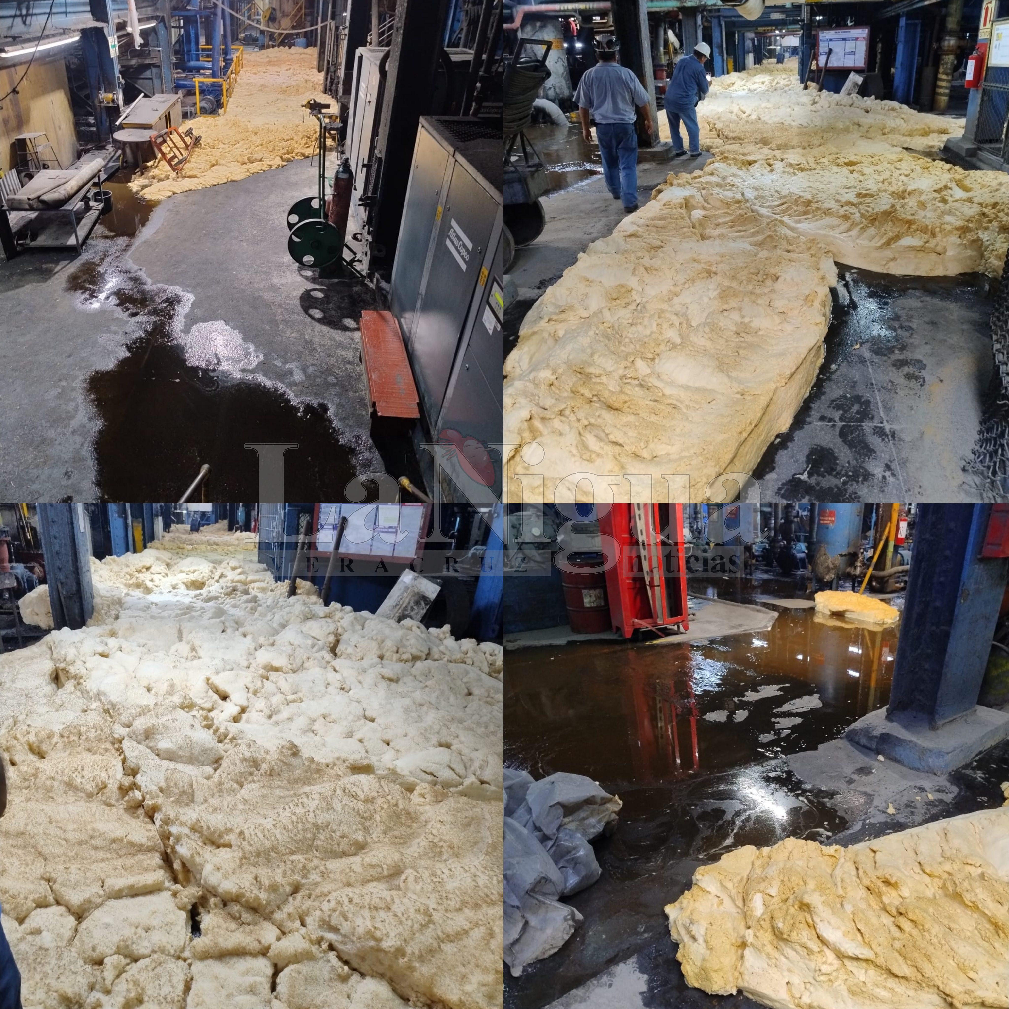 SE TAPA DRENAJE DE EL POTRERO. ESPUMA DE MIEL LLENA A LA FACTORÍA, PARAN MOLIENDA.