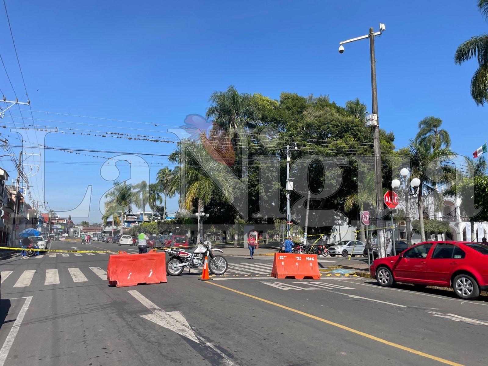 Cierre de vialidad en calle 1 y avenida 5 en Fortín