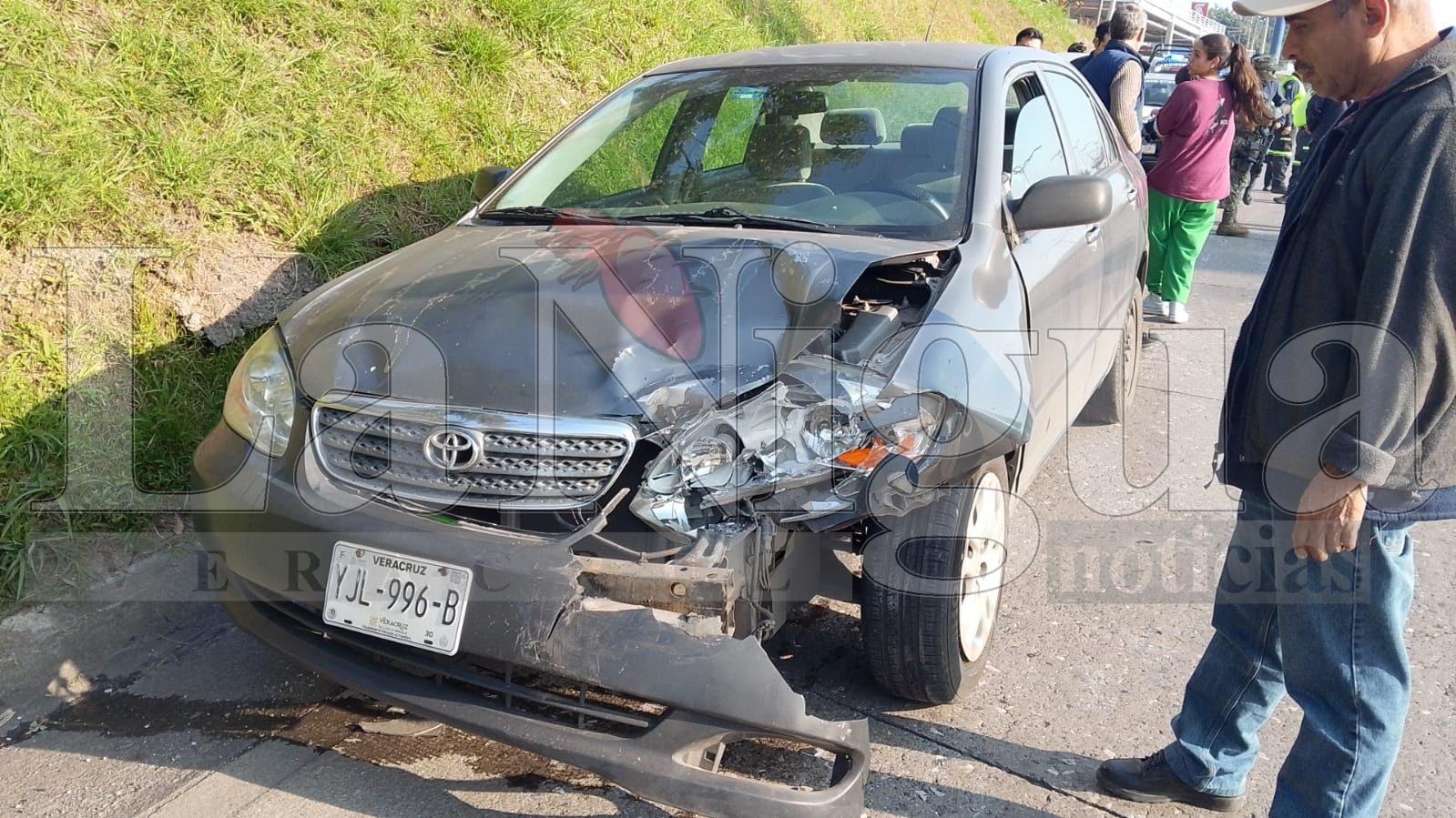 ACCIDENTE POR ALCANCE DEJA SOLO DAÑOS MATERIALES EN CÓRDOBA