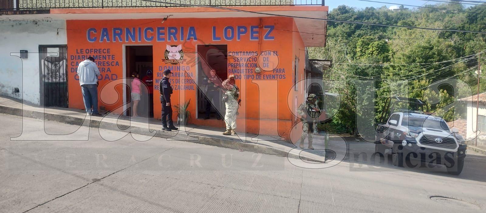 Pierde la vida carnicero baleado en Papantla