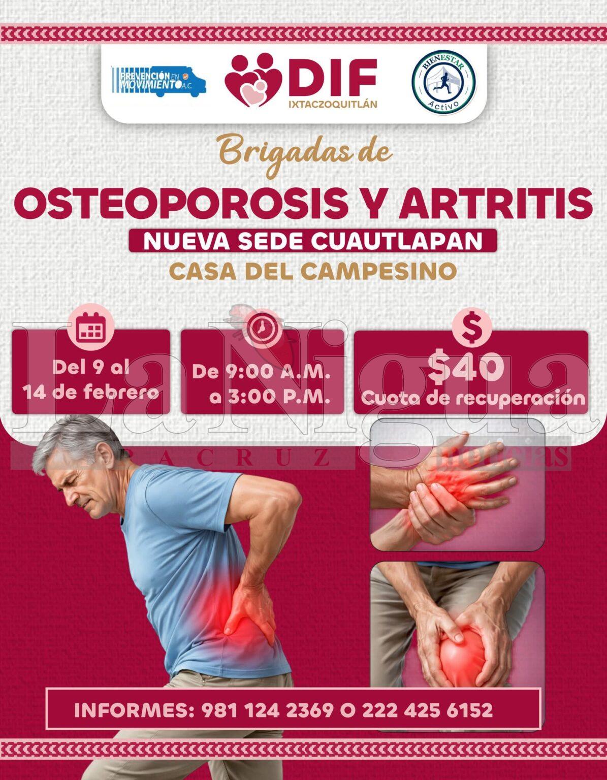 Brigadas de Osteoporosis y Artritis en Ixtaczoquitlán