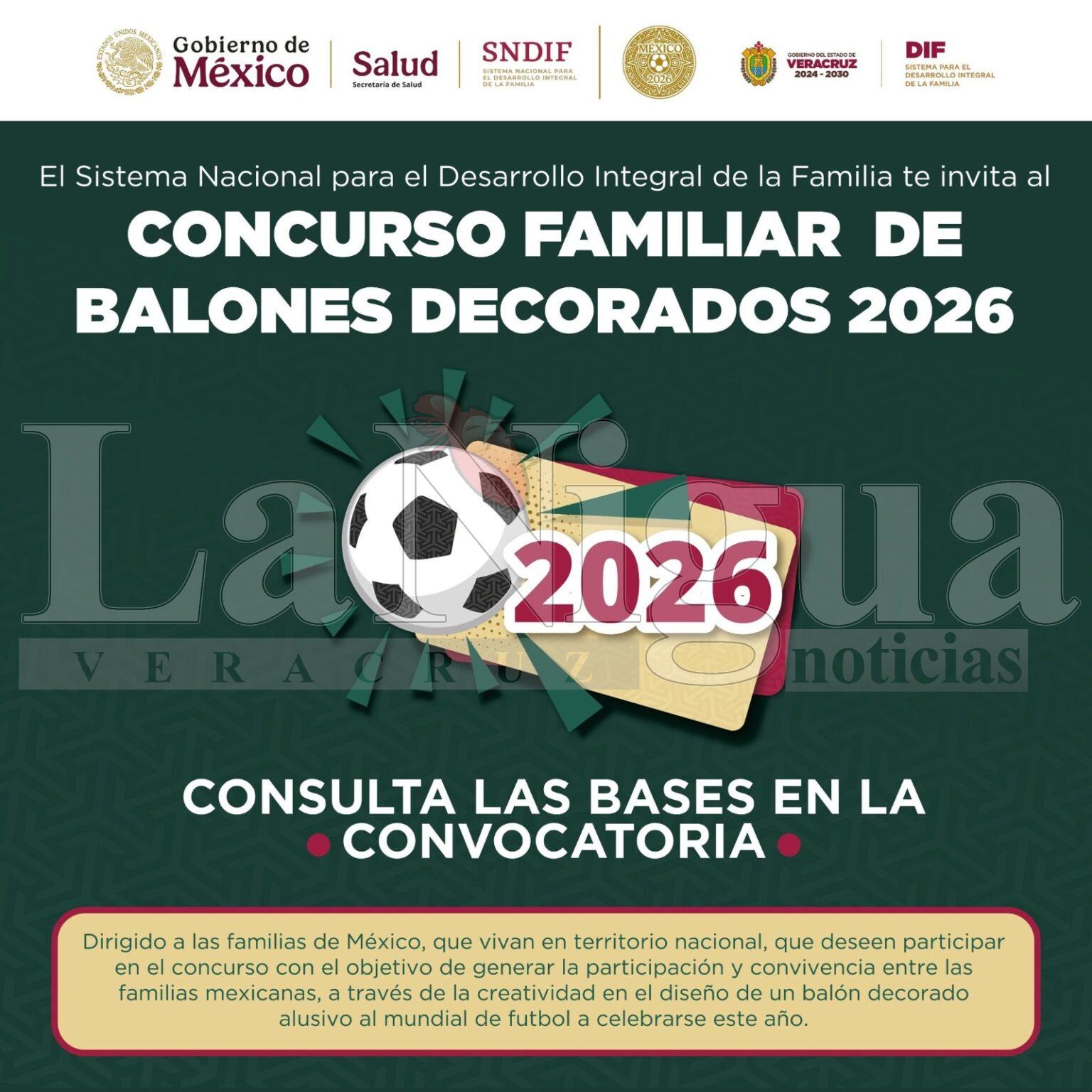Convoca DIF Veracruz a participar en el Concurso Familiar de Balones Decorados 2026