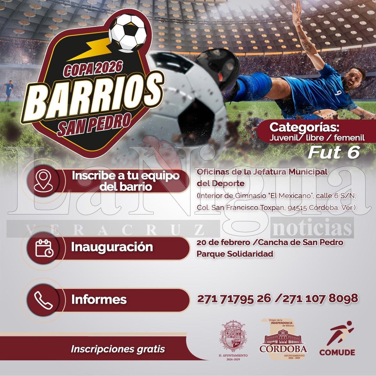 Jefatura de Deporte invita al primer torneo de barrios