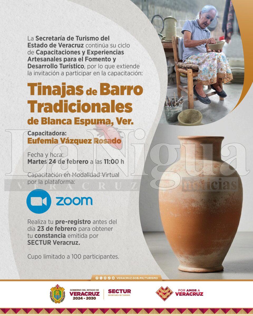 Abre SECTUR registro para capacitación en de tinajas de barro
