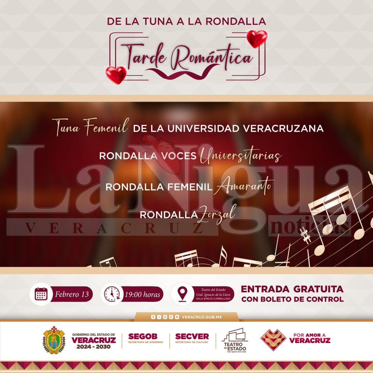 Asiste al concierto De la Tuna a la Rondalla: Tarde Romántica en el Teatro del Estado