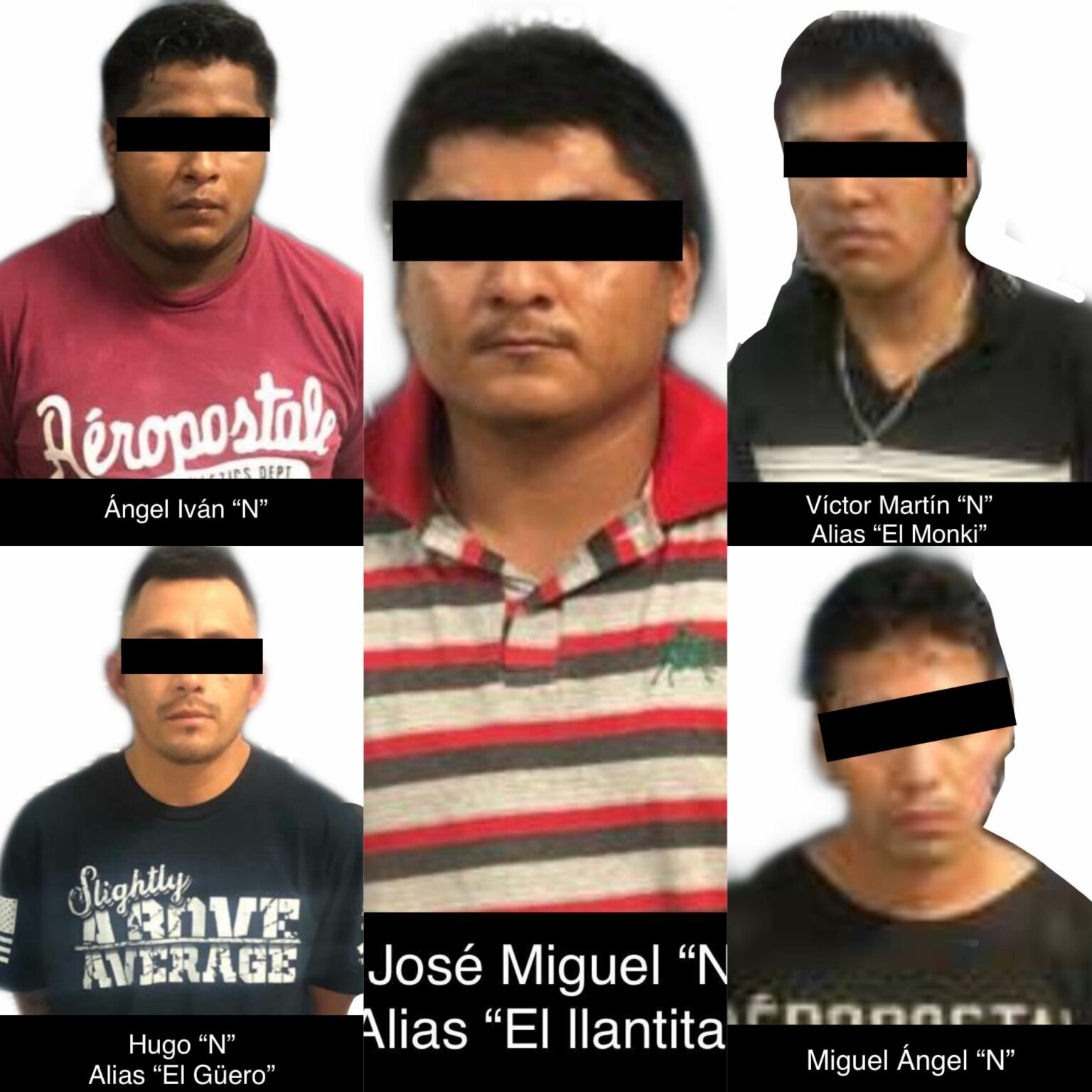 Detiene SSP a cinco presuntos narcomenudistas en municipios de la zona centro