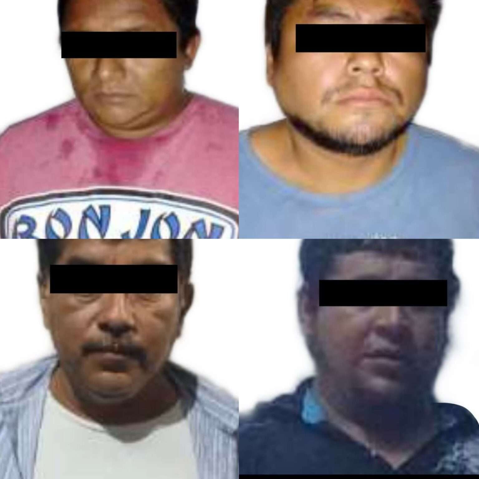 Detiene SSP a cuatro personas por diversos delitos, en seis municipios de la zona sur