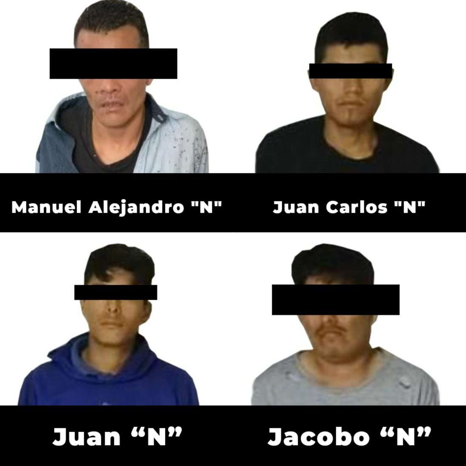 Detienen a 4 por delitos contra la salud