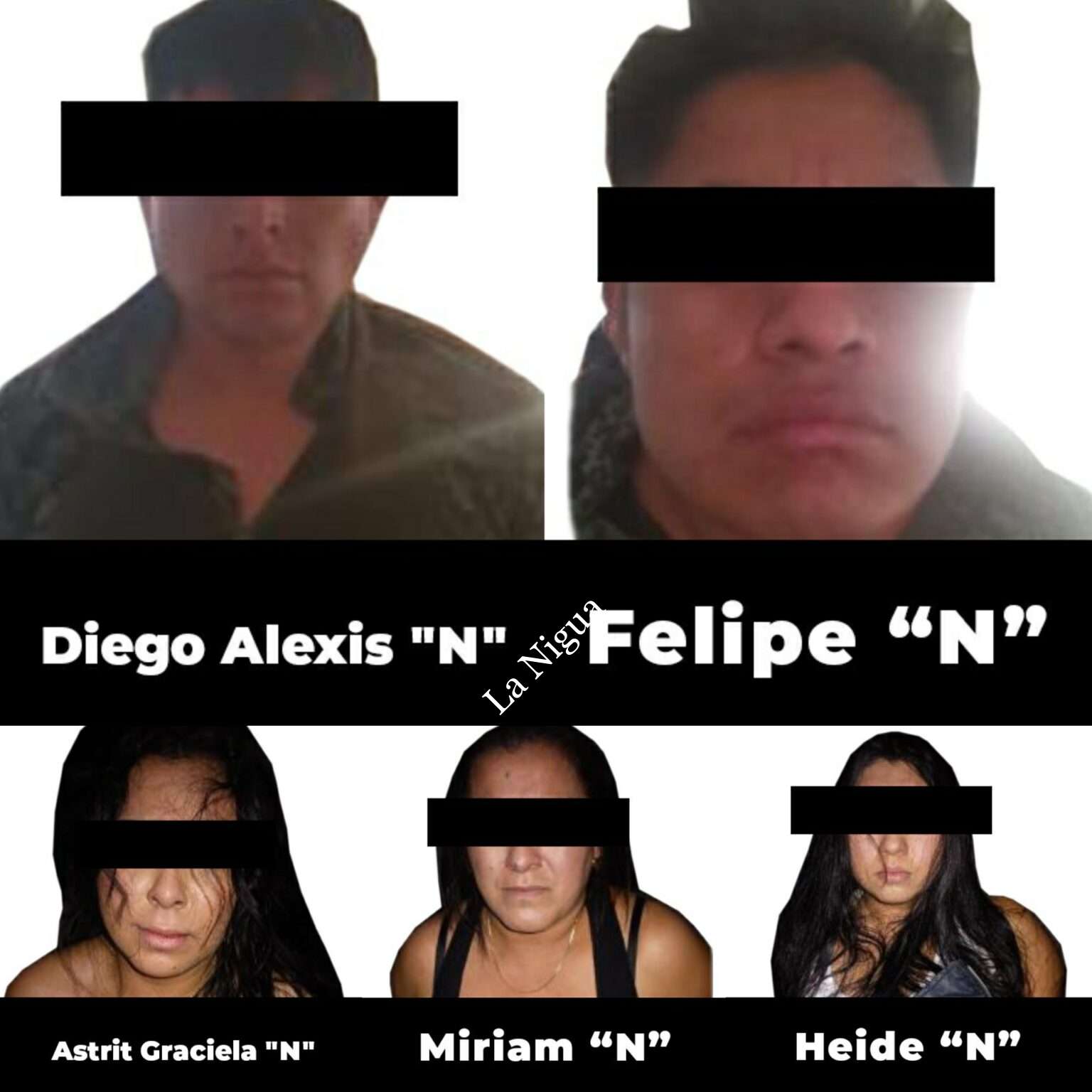 Captura SSP a cinco personas por diferentes delitos en Orizaba