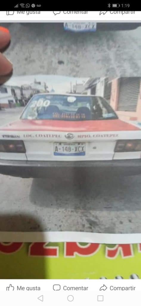 Roban taxi en Cosautlán