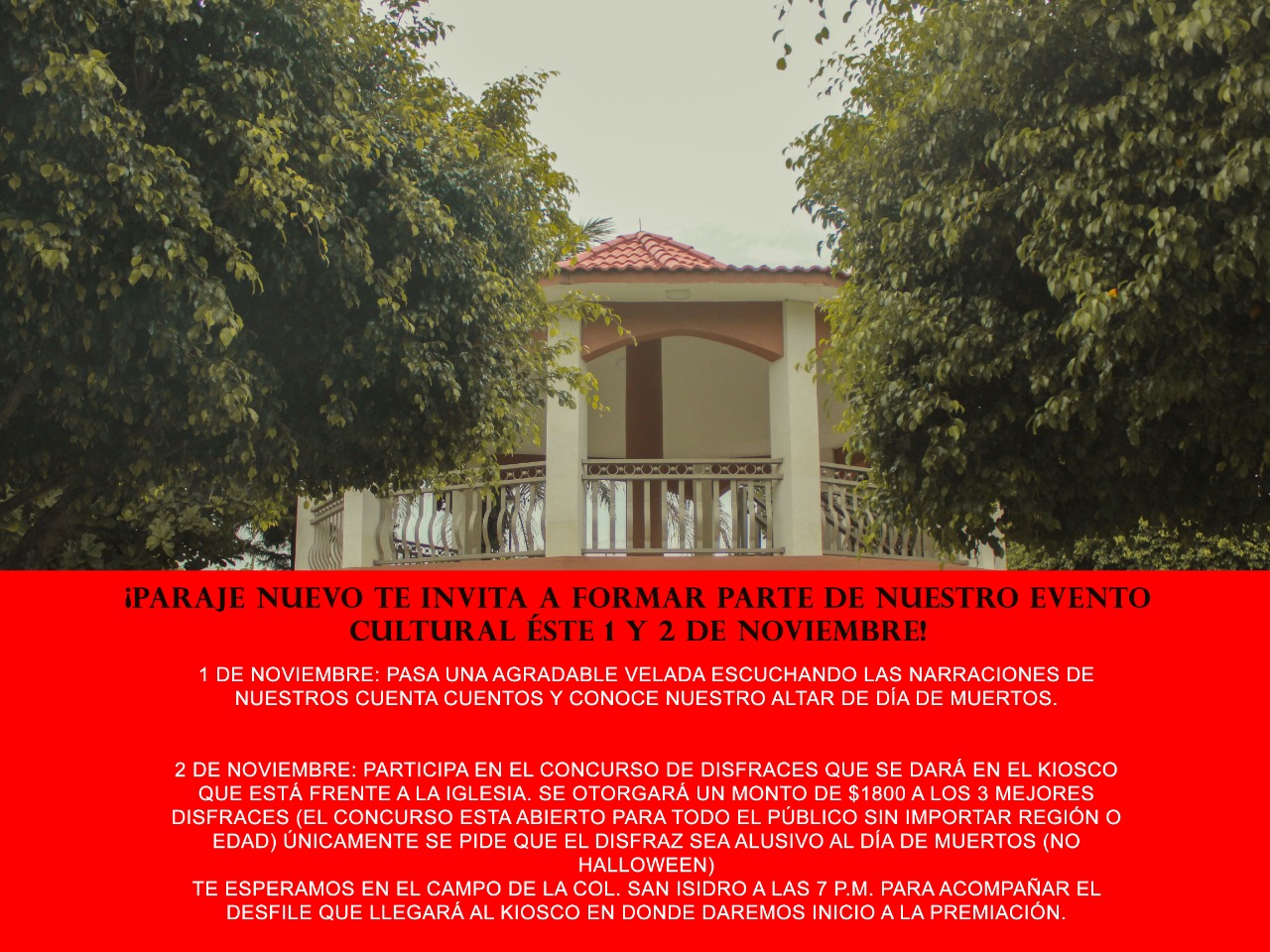 Habitantes de Paraje Nuevo realizarán actividades para fomentar la tradición de Día de Muertos 10 IMG 20211030 WA0048