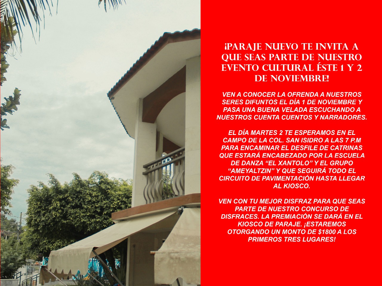 Habitantes de Paraje Nuevo realizarán actividades para fomentar la tradición de Día de Muertos 9 IMG 20211030 WA0050
