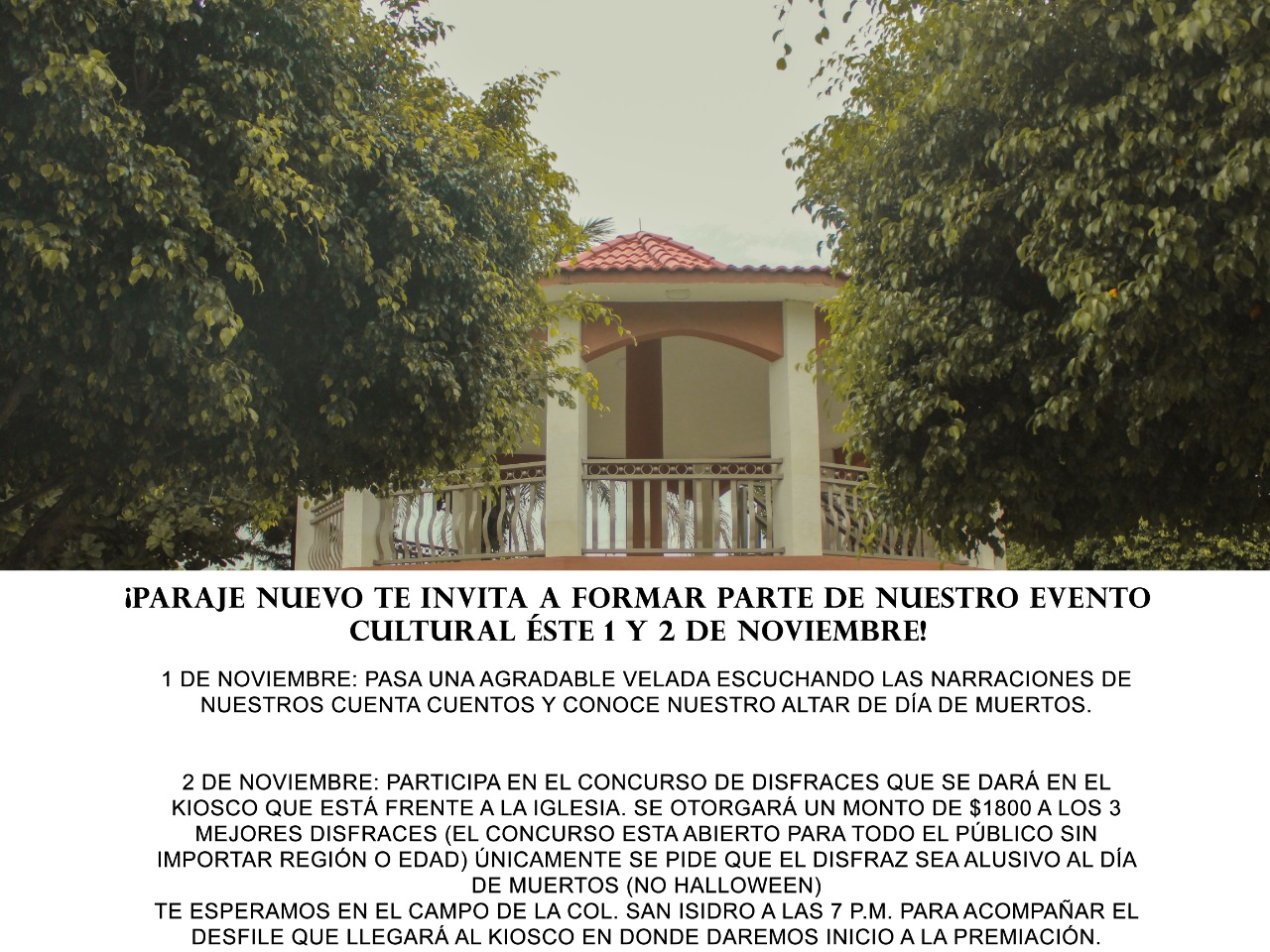 Habitantes de Paraje Nuevo realizarán actividades para fomentar la tradición de Día de Muertos 5 IMG 20211030 WA0054