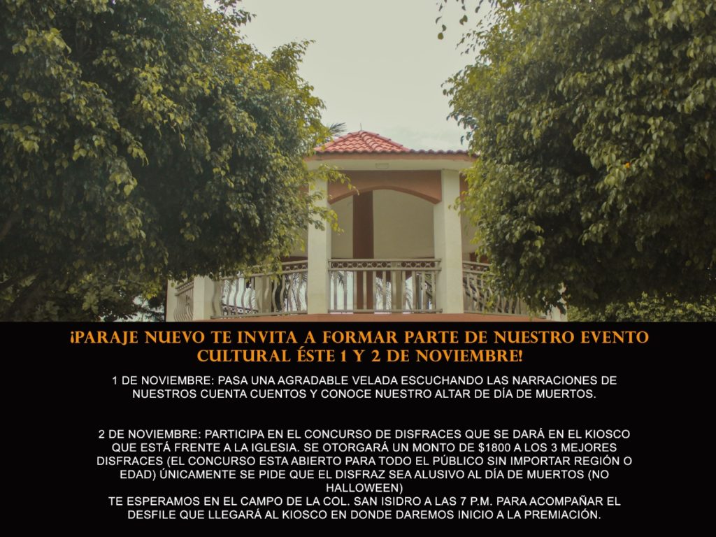Habitantes de Paraje Nuevo realizarán actividades para fomentar la tradición de Día de Muertos 2 IMG 20211030 WA0055