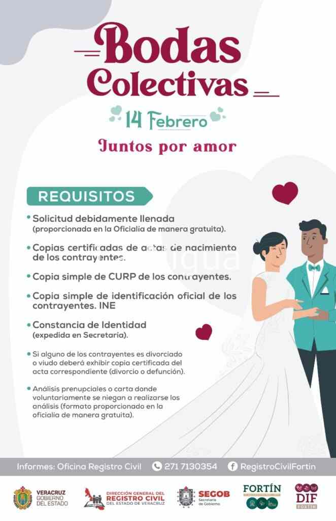 Lanzan convocatoria para Bodas Colectivas