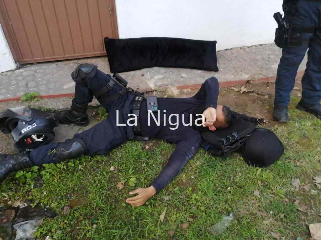 Policía atropellado en la carretera antigua Xalapa-Coatepec