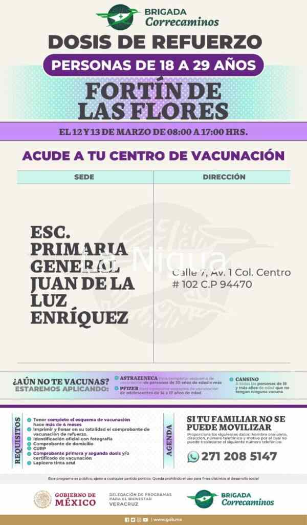 Aplicarán refuerzo contra el Covid-19 para los de 18 años y más