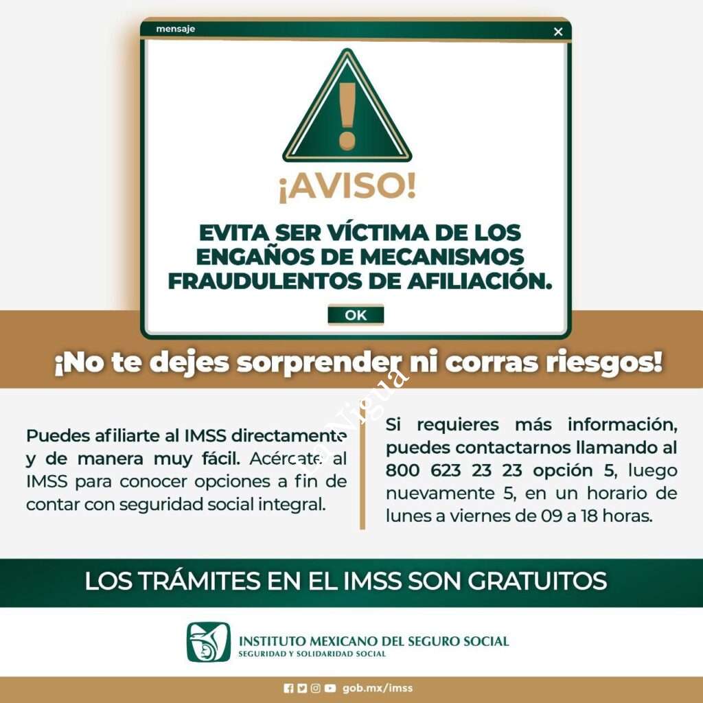 Advierte IMSS Veracruz Sur sobre inscripciones fraudulentas que se ofrecen en redes sociales