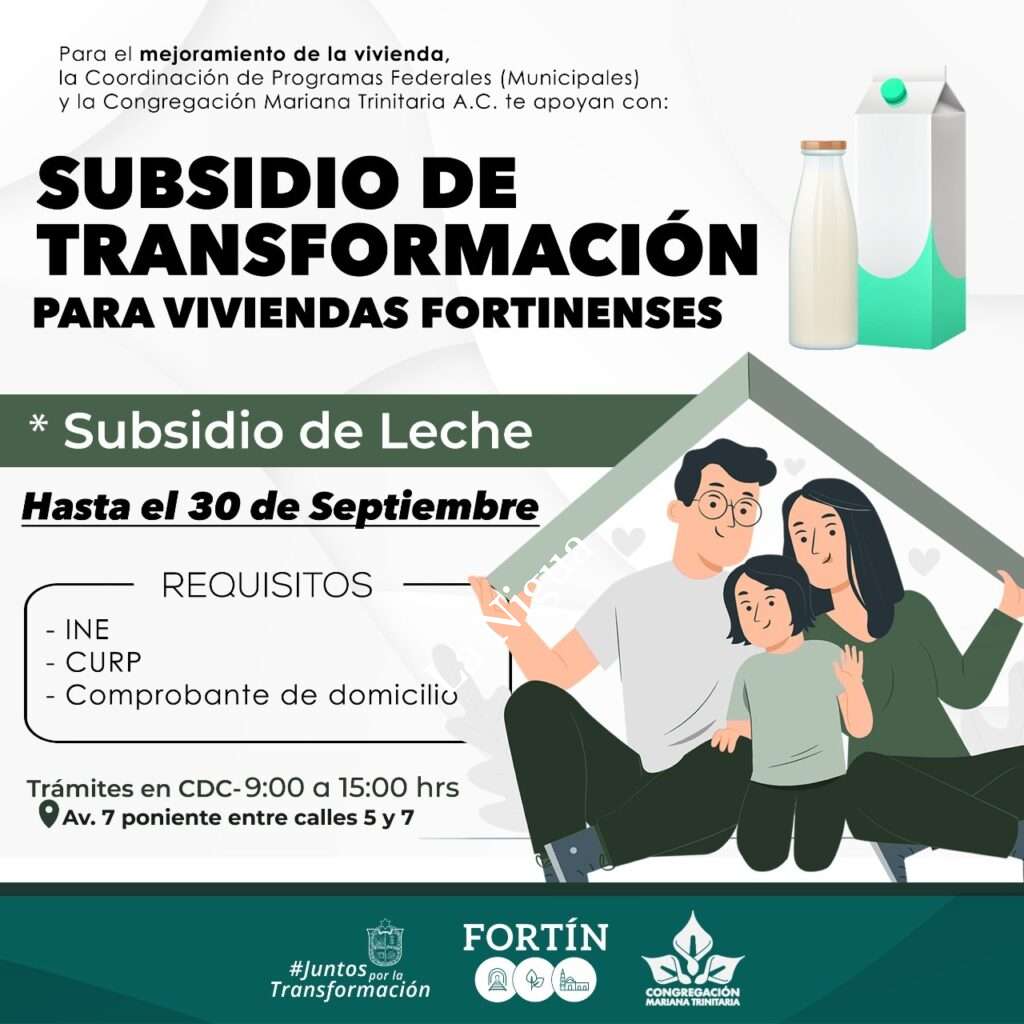 Extienden fecha para adquirir subsidio de leche en Fortín