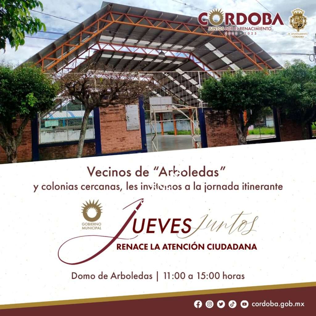 Llegará “Jueves Renace la Atención Ciudadana” a la Unidad Habitacional Arboledas