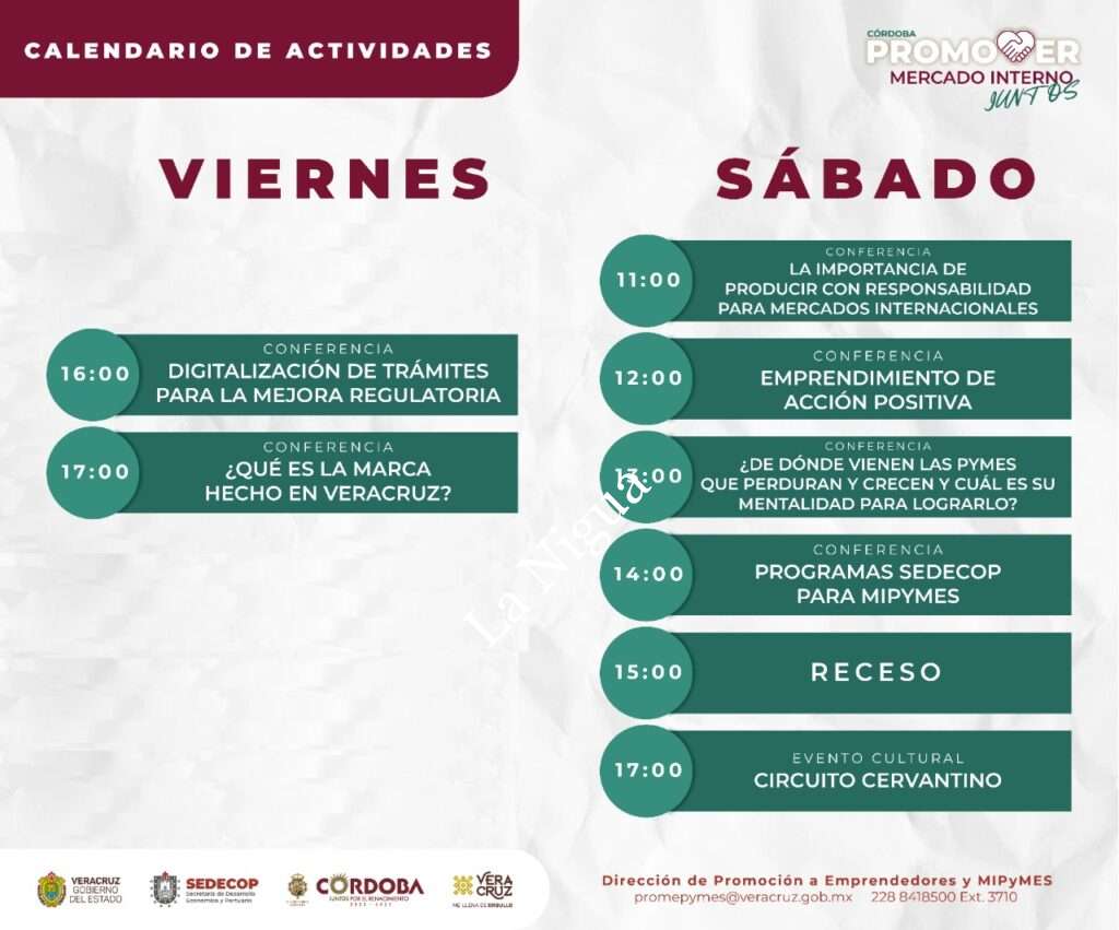 Invita SEDECOP a ciclo de conferencias gratuitas