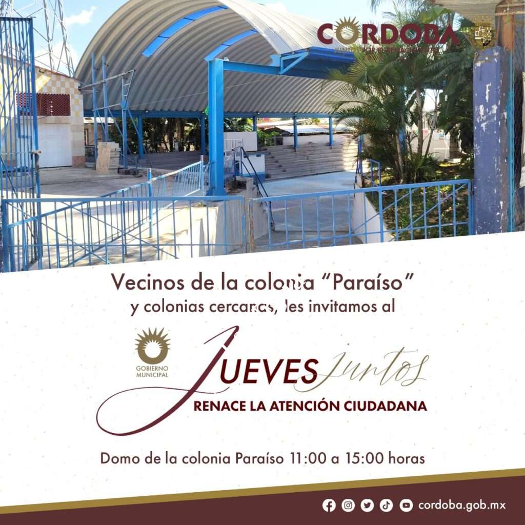 Este jueves en la Paraíso, penúltima jornada del “Jueves Renace la Atención Ciudadana”