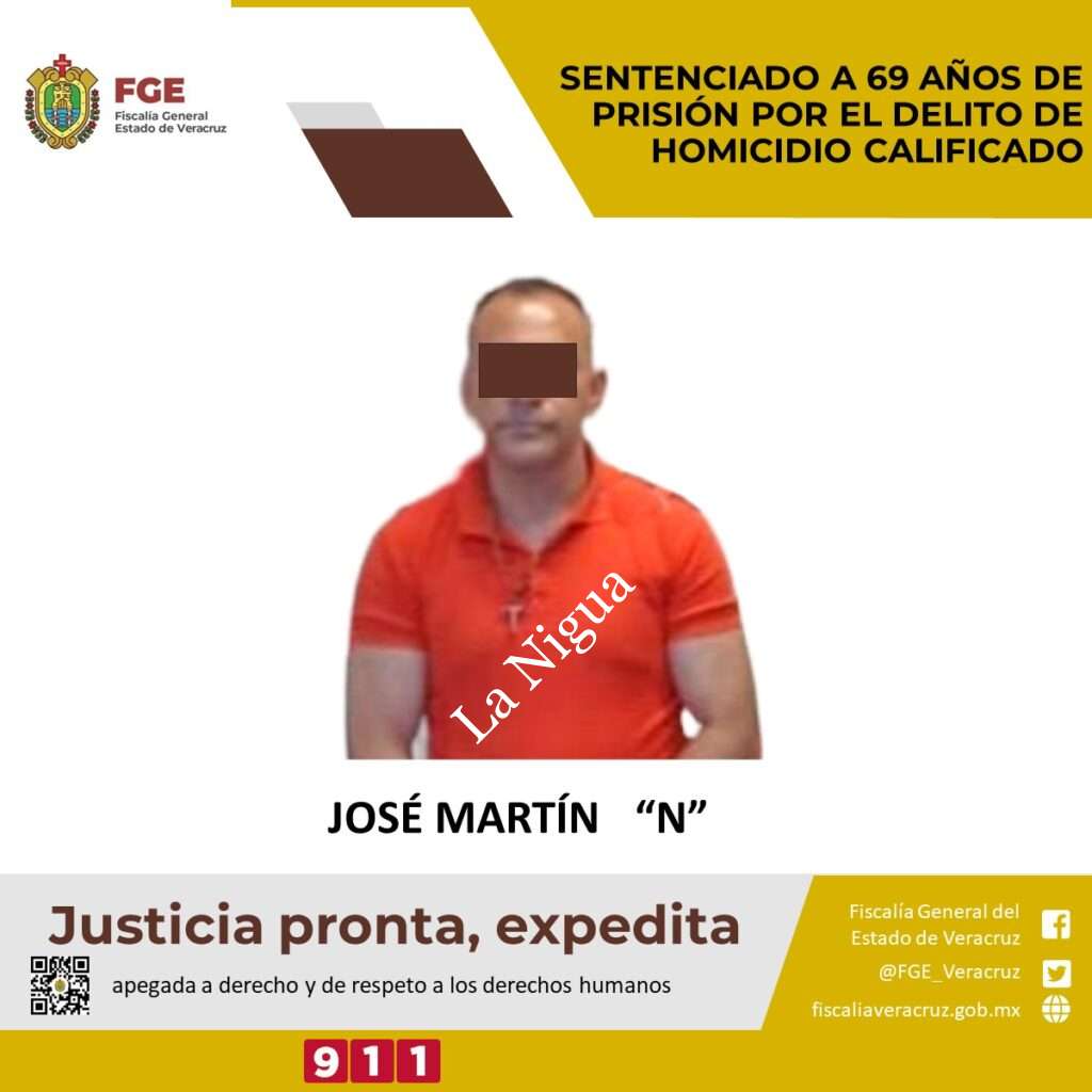 Sentenciado a 69 años de prisión por el delito de homicidio calificado
