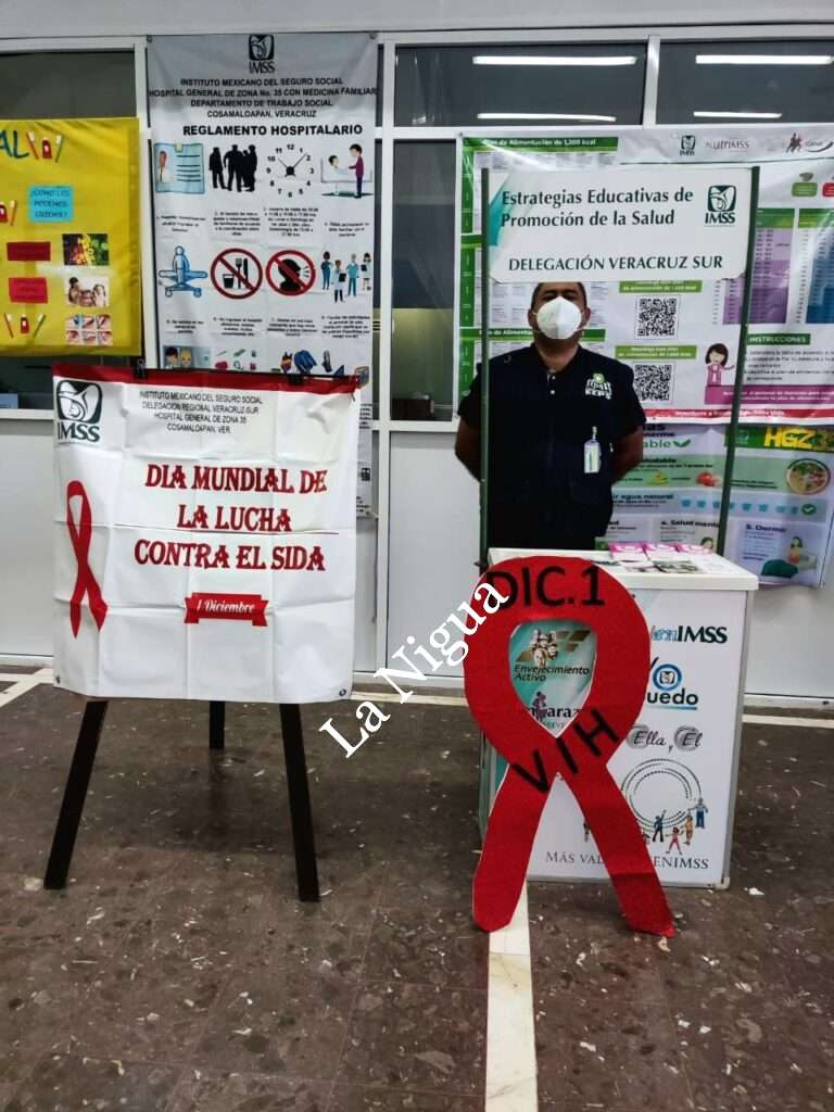 Promueve IMSS Veracruz Sur detección oportunadel VIH en 19ª Jornada nacional decontinuidad de servicios médicos