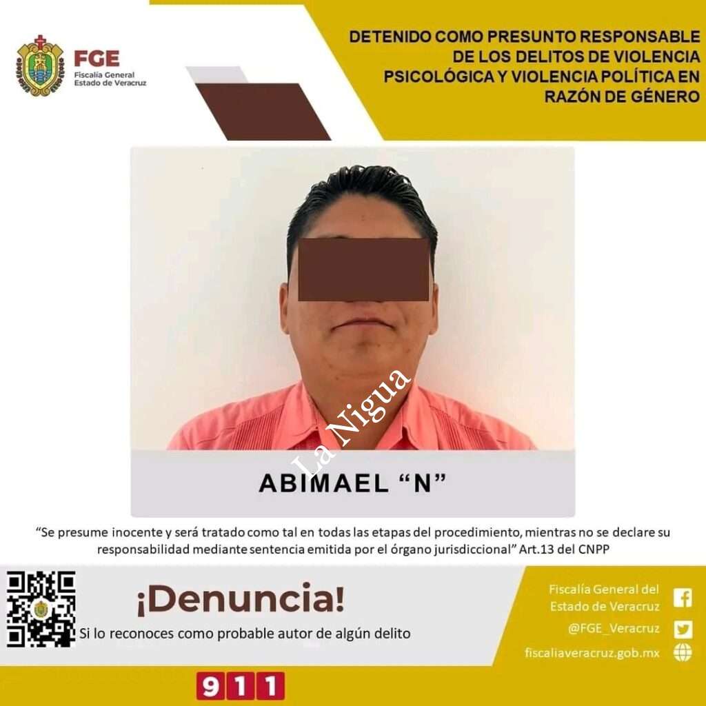 FGE CUMPLIMENTA ORDEN DE APREHENSIÓN EN CONTRA DE ABIMAEL “N”, REGIDOR SEGUNDO DEL AYUNTAMIENTO DE SAYULA