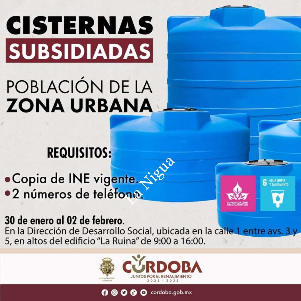 Abre Ayuntamiento y Mariana Trinitaria programa de cisternas con subsidio