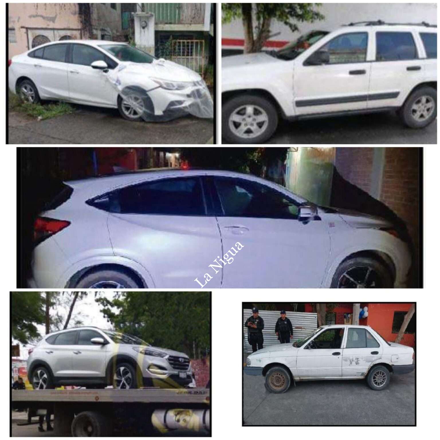 Recupera SSP cinco unidades con reporte de robo en Poza Rica.