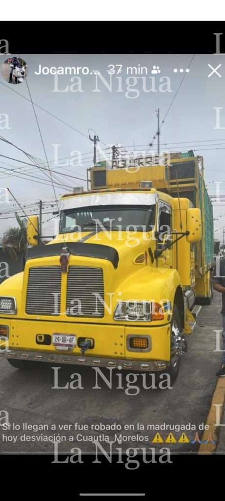 Roban camión de carga en Yanga