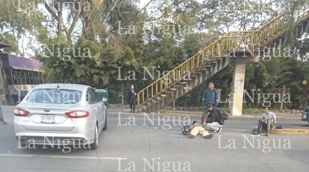 Otro accidente de motociclistas