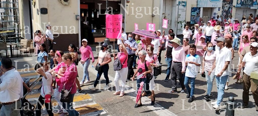 Marchan en Córdoba a favor del INE
