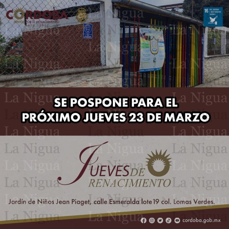 Reprograman jornada itinerante