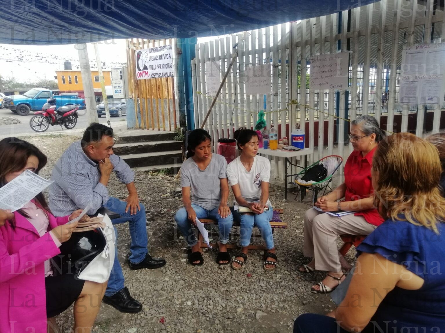 Domingo 19 de marzo cumple 11 días el plantón que instalaron las trabajadoras obreras del sindicato local del Ingenio San Miguelito Sección 26.