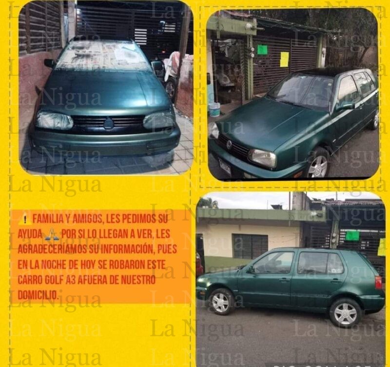 Apesar del operativo policial, se roban vehículo en San Marcial.